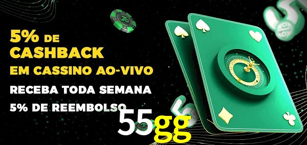 Promoções do cassino ao Vivo 55gg